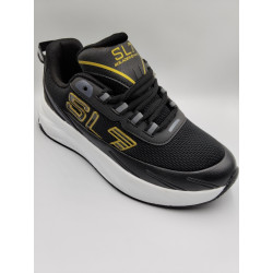 Solazer 064 SL7 Spor Ayakkabı Siyah Altın