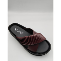 Voga Zenne 1400-51 Kutulu Terlik Bordo