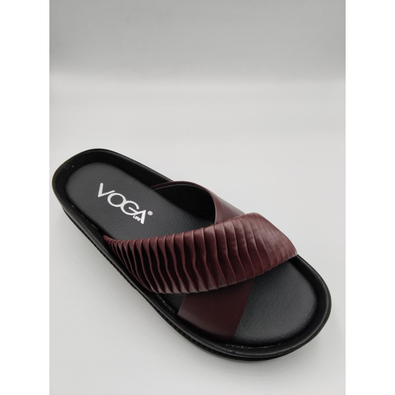 Voga Zenne 1400-51 Kutulu Terlik Bordo