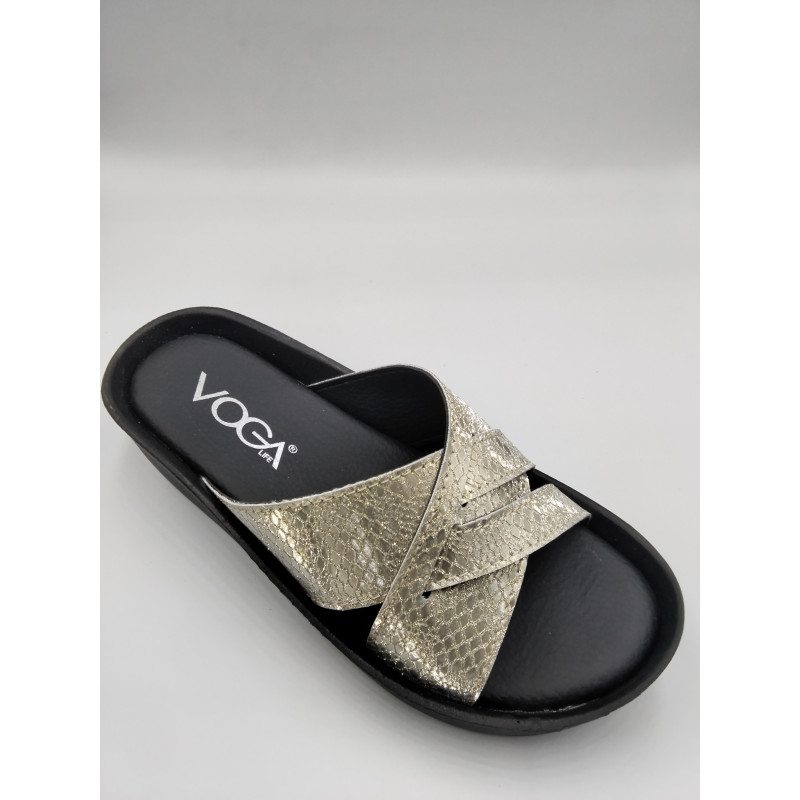 Voga Zenne 1400-27 Kutulu Terlik Bronz