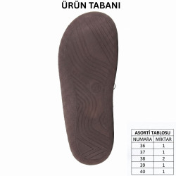 Gezer Zenne 16833 Kelebekli Kışlık Poli Terlik