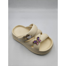 Calx Filet EF6980 Eva Sandalet Bej