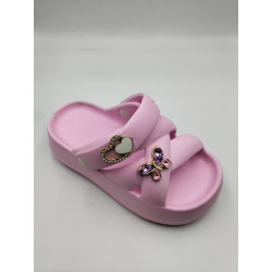 Calx Filet EF6980 Eva Sandalet Pembe